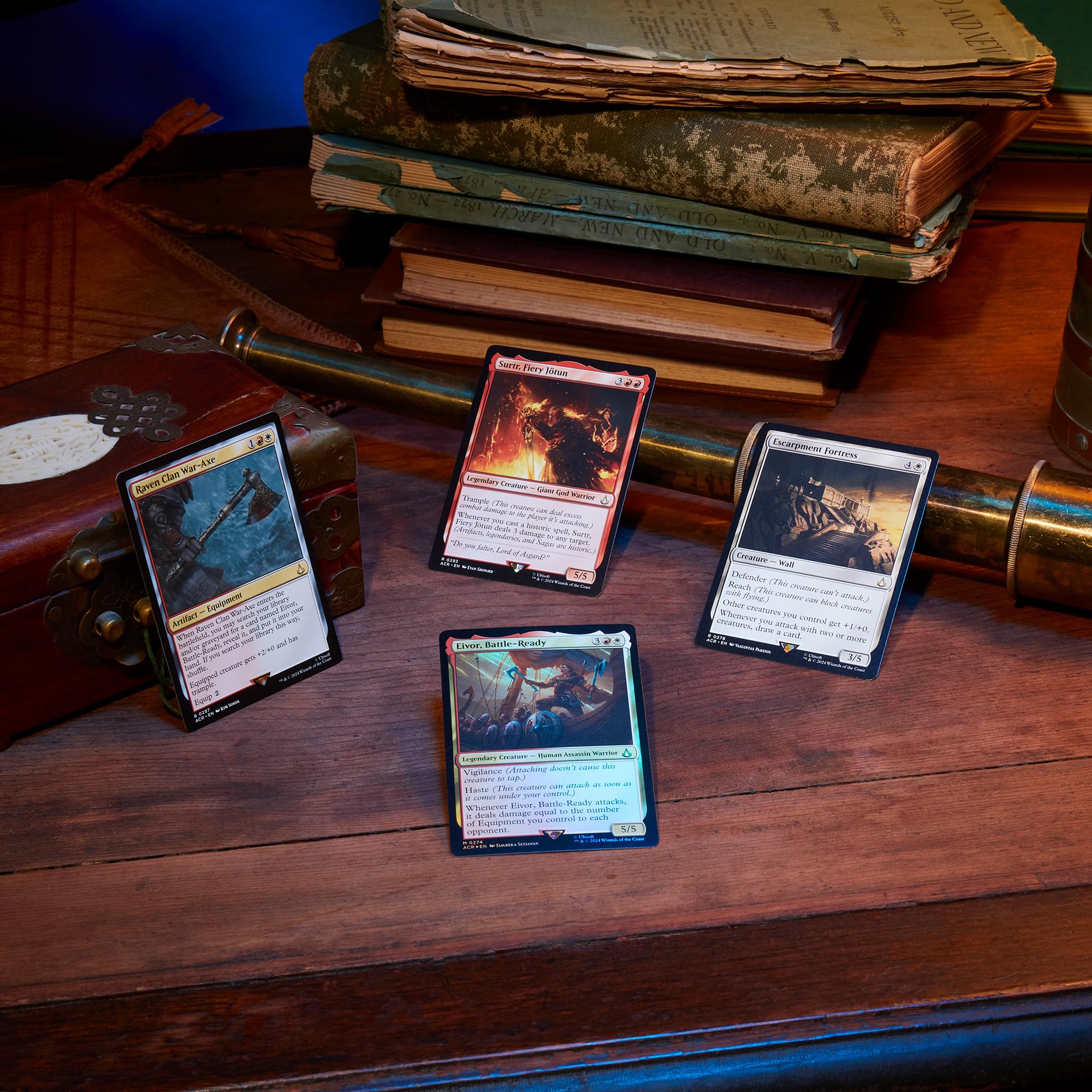 Cartas de Magic sobre uma mesa