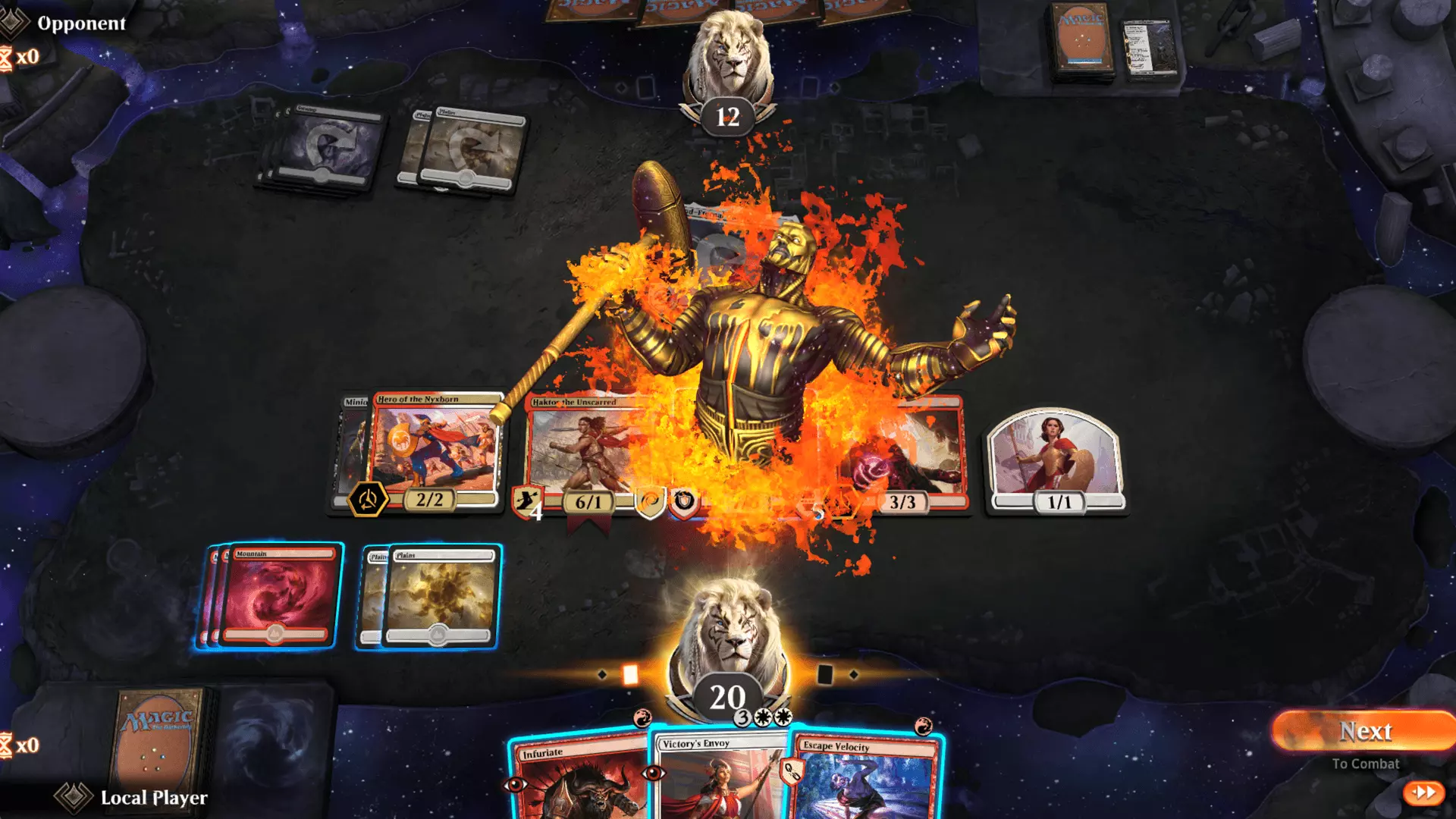 Partida de Magic: The Gathering Arena